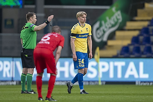 Jens Maae, dommer, Tobias Brkeeiet (Brndby IF)