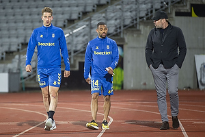 Andreas Maxs (Brndby IF), Kevin Mensah (Brndby IF), Carsten V. Jensen, fodbolddirektr (Brndby IF)