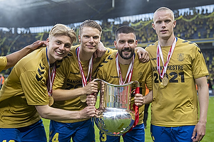 Tobias Brkeeiet (Brndby IF), Sigurd Rosted (Brndby IF), Anthony Jung (Brndby IF), Hjrtur Hermannsson (Brndby IF)
