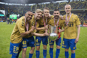 Tobias Brkeeiet (Brndby IF), Sigurd Rosted (Brndby IF), Anthony Jung (Brndby IF), Hjrtur Hermannsson (Brndby IF), Kevin Mensah (Brndby IF)