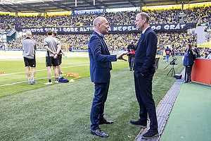 Niels Frederiksen, cheftrner (Brndby IF), Jes Thorup, cheftrner  (FC Kbenhavn)