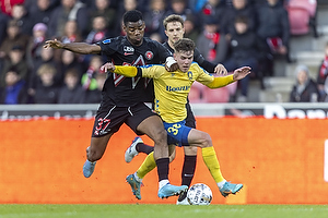 Raphael Onyedika  (FC Midtjylland), Mathias Kvistgaarden  (Brndby IF)