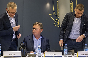 Jesper Mller, bestyrelsesmedlem (Brndby IF), Niels Roth, bestyrelsesmedlem  (Brndby IF), Jan Bech Andersen, bestyrelsesformand (Brndby IF)
