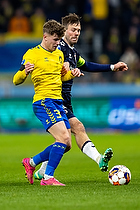 Patrik Mortensen, anfrer  (Agf), Mathias Kvistgaarden  (Brndby IF)