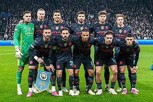 Ederson  (Manchester City FC), Erling Haaland  (Manchester City FC), Phil Foden  (Manchester City FC), Jack Grealish  (Manchester City FC), Kevin De Bruyne  (Manchester City FC), Bernardo Silva  (Manchester City FC), Nathan Ak�  (Manchester City FC),  John Stones  (Manchester City FC), Ruben Dias  (Manchester City FC), Kyle Walker, anf�rer  (Manchester City FC)