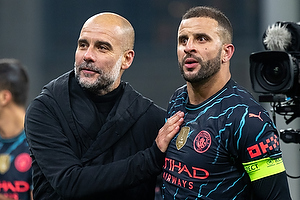 Josep Guardiola, cheftr�ner  (Manchester City FC), Kyle Walker, anf�rer  (Manchester City FC)