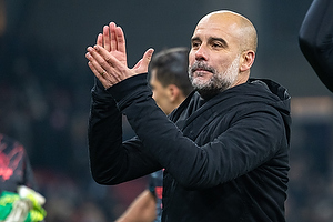 Josep Guardiola, cheftr�ner  (Manchester City FC), Kyle Walker, anf�rer  (Manchester City FC)