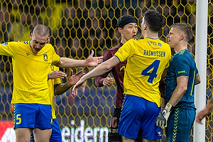 Patrick Pentz  (Br�ndby IF), Jacob Rasmussen  (Br�ndby IF), Gue-Sung Cho  (FC Midtjylland)