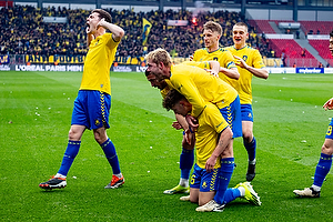 Jacob Rasmussen  (Br�ndby IF), Mathias Kvistgaarden, m�lscorer  (Br�ndby IF), Nicolai Vallys  (Br�ndby IF)