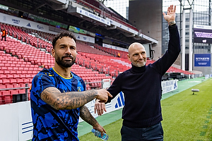 Sean Klaiber  (Br�ndby IF), Jesper S�rensen, cheftr�ner  (Br�ndby IF)