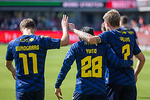 Yuito Suzuki  (Br�ndby IF), Nicolai Vallys, m�lscorer  (Br�ndby IF), Filip Bundgaard  (Br�ndby IF)