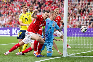 Pierre Emilie H�jbjerg  (Danmark), Robin Olsen  (Sverige)