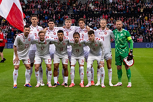 Kasper Schmeichel  (Danmark), Joachim Andersen  (Danmark), Jannik Vestergaard  (Danmark), Andreas Christensen  (Danmark), Rasmus H�jlund  (Danmark), Andreas Skov Olsen  (Danmark), Mikkel Damsgaard  (Danmark), Victor Kristiansen  (Danmark), Alexander Bah  (Danmark), Morten Hjulmand  (Danmark), Pierre Emilie H�jbjerg  (Danmark)