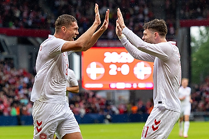 Jannik Vestergaard, m�lscorer  (Danmark), Andreas Skov Olsen  (Danmark)