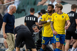 Jesper S�rensen, cheftr�ner  (Br�ndby IF), Sean Klaiber  (Br�ndby IF), Daniel Wass  (Br�ndby IF)