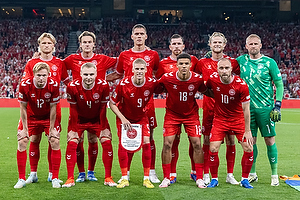 Kasper Schmeichel  (Danmark), Joachim Andersen  (Danmark), Jannik Vestergaard  (Danmark), Victor Nelsson  (Danmark), Albert Gr�nb�k  (Danmark), Christian Eriksen  (Danmark), Kasper Dolberg  (Danmark), Victor Kristiansen  (Danmark), Alexander Bah  (Danmark), Morten Hjulmand  (Danmark), Pierre Emilie H�jbjerg  (Danmark)