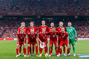 Kasper Schmeichel  (Danmark), Joachim Andersen  (Danmark), Jannik Vestergaard  (Danmark), Victor Nelsson  (Danmark), Albert Gr�nb�k  (Danmark), Christian Eriksen  (Danmark), Kasper Dolberg  (Danmark), Victor Kristiansen  (Danmark), Alexander Bah  (Danmark), Morten Hjulmand  (Danmark), Pierre Emilie H�jbjerg  (Danmark)