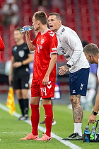 Daniel Agger, assistenttr�ner  (Danmark), Mikkel Damsgaard  (Danmark)