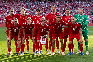 Kasper Schmeichel  (Danmark), Joachim Andersen  (Danmark), Jannik Vestergaard  (Danmark), Albert Gr�nb�k  (Danmark), Christian Eriksen  (Danmark), Rasmus Kristensen  (Danmark), Christian N�rgaard  (Danmark), Victor Kristiansen  (Danmark), Alexander Bah  (Danmark), Yussuf Poulsen  (Danmark), Pierre Emilie H�jbjerg  (Danmark)