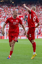 Albert Gr�nb�k, m�lscorer  (Danmark), Rasmus Kristensen  (Danmark)