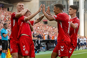 Albert Gr�nb�k, m�lscorer  (Danmark), Rasmus Kristensen  (Danmark), Alexander Bah  (Danmark), Christian N�rgaard  (Danmark)