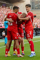 Albert Gr�nb�k, m�lscorer  (Danmark), Rasmus Kristensen  (Danmark), Christian N�rgaard  (Danmark), Alexander Bah  (Danmark)