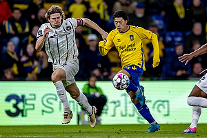 Mads Bech, anfører (FC Midtjylland), Yuito Suzuki (Brøndby IF)