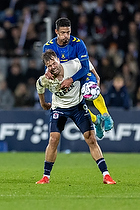 Frederik Alves Ibsen  (Br�ndby IF), Patrik Mortensen, anf�rer  (Agf)