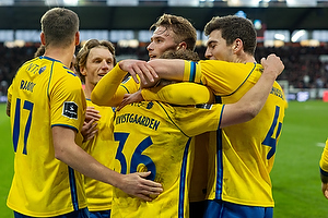 Jacob Rasmussen, anf�rer  (Br�ndby IF), Mathias Kvistgaarden, m�lscorer  (Br�ndby IF)