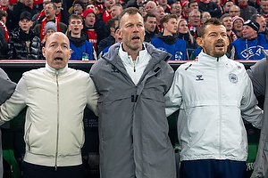 Brian Riemer, cheftr�ner  (Danmark), Morten Wieghorst, cheftr�ner  (Danmark), Lars Knudsen, assistenttr�ner  (Danmark)