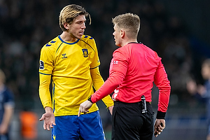 Stijn Spierings  (Br�ndby IF), Jacob Karlsen, Dommer