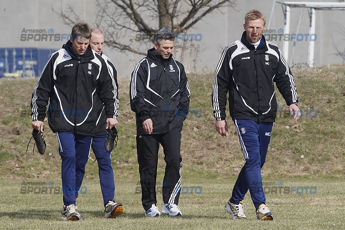 Henrik Jensen, cheftrner (Brndby IF), Morten Cramer, mlmandstrner  (Brndby IF), Rene Skovdahl (Brndby IF)