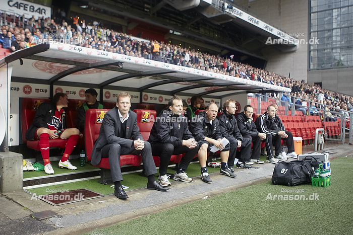 Morten Wieghorst, cheftrner (FC Nordsjlland), Kasper Hjulmand, assistenttrner (FC Nordsjlland)
