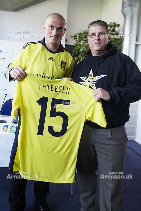 Mikkel Thygesen (Brndby IF), Claus Helgesen, formand (Brndby Support)