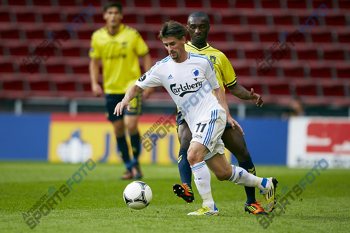 Franck Semou (Brndby IF), Csar Santin (FC Kbenhavn)