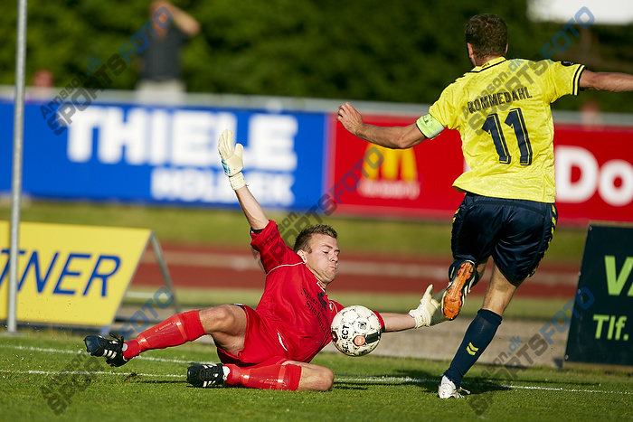 Dennis Rommedahl, anfrer (Brndby IF), Lasse Krogh (Nordvest FC)