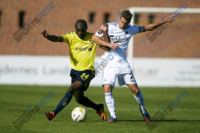 Franck Semou (Brndby IF), Martin Vingaard (FC Kbenhavn)