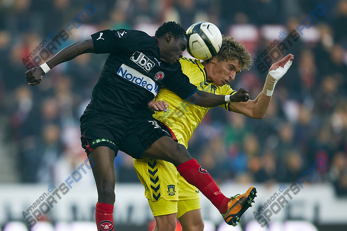 Jens Larsen, anfrer (Brndby IF), Rilwan Olanrewaju Hassan (FC Midtjylland)