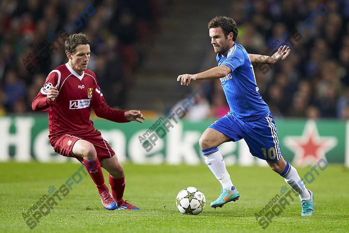 Juan Mata (Chelsea FC), Morten Nordstrand (FC Nordsjlland)