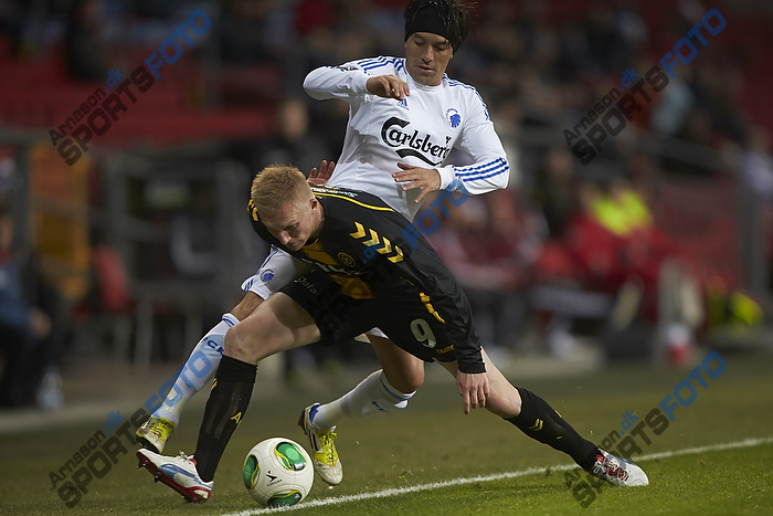 Steffen Kielstrup (AC Horsens), Cristian Bolanos (FC Kbenhavn)