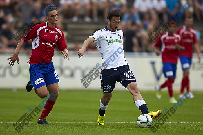 Davit Skhirtladze (Agf), Morten Bertolt (FC Vestsjlland)