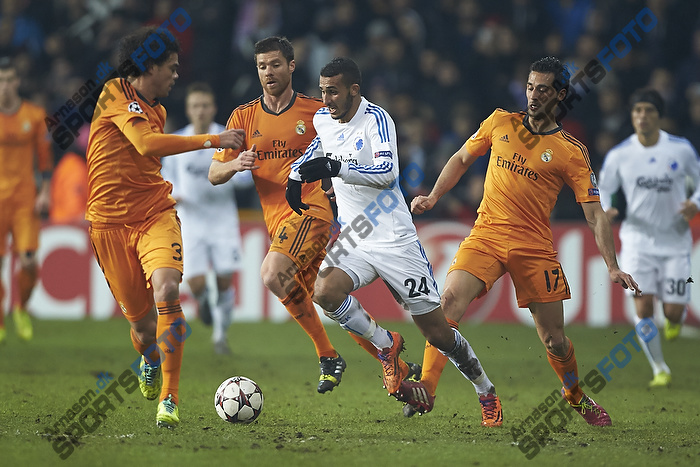 Pepe (Real Madrid CF), Youssef Toutouh (FC Kbenhavn), Álvaro Arbeloa (Real Madrid CF)