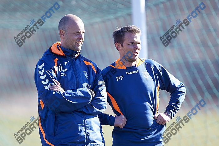 Claus Nrgaard, assistenttrner (Brndby IF), Peter Foldgast (Brndby IF)
