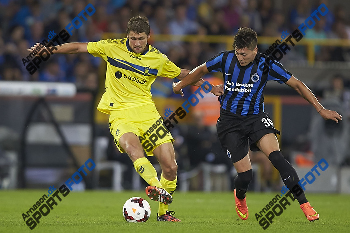 Semb Berge (Brndby IF), Nicolas Castillo (Club Brugge KV)