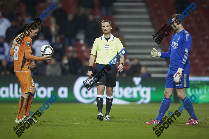 Nicolai Poulsen (Randers FC), Anders Poulsen, dommer, Stephan Andersen (FC Kbenhavn)